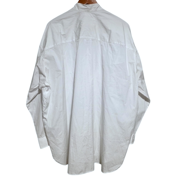 Frank & Eileen The Victoria Italian Tuxedo Shirt in White Size Large - Picture 4 of 5